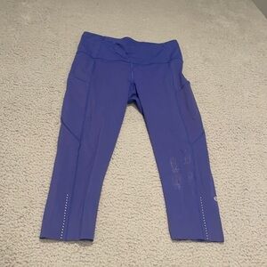Lululemon Fast & Free Crop II *Nulux 19" size 8